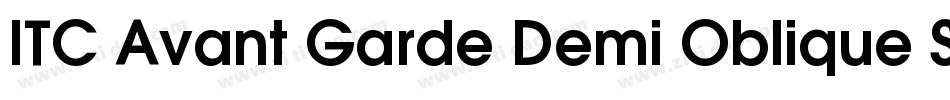 ITC Avant Garde Demi Oblique SWA字体转换